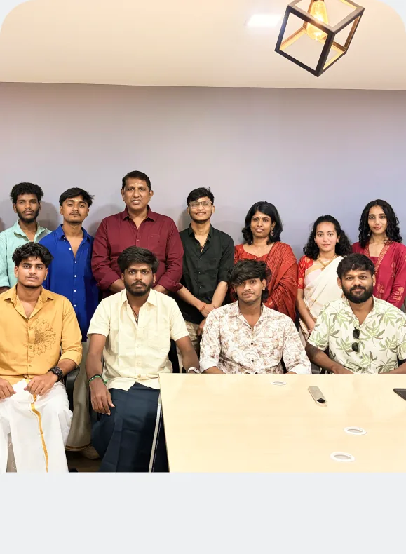 Aspira Bangalore students with Rambal at the HSR Layout campus